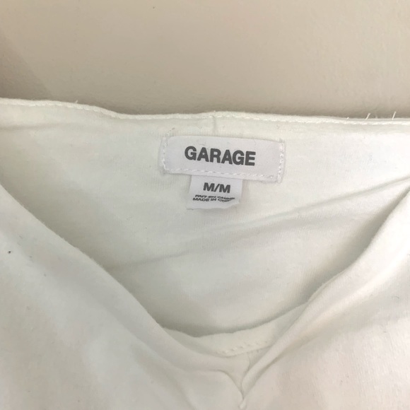 white garage crop top - Picture 3 of 3